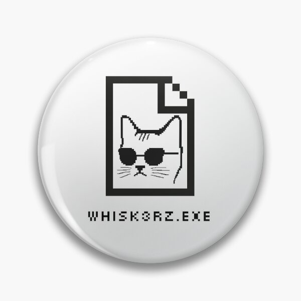 Artikelvorschau, Katzen-Programmier-Humor: Whiskers the Hacker entworfen und verkauft von GoblinBoutique.