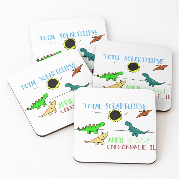 Item preview, Total Solar Eclipse with Dinosaurs Carbondale IL designed and sold by Lydia Conder.