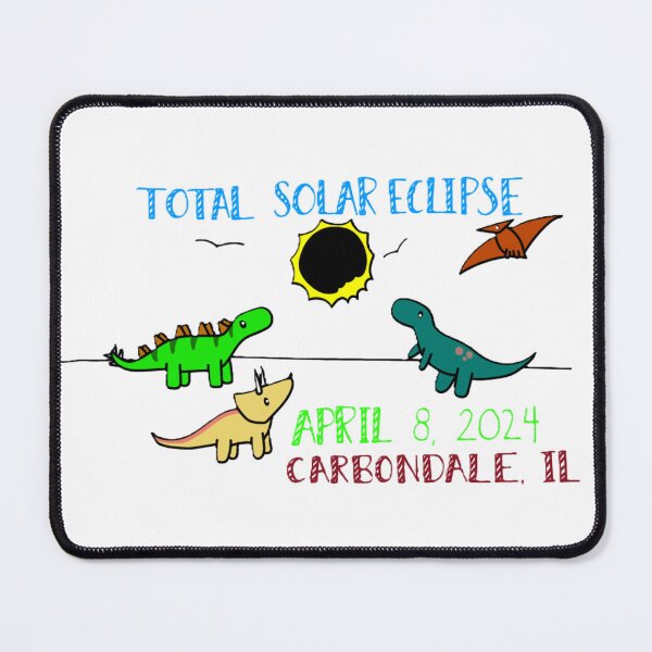 Item preview, Total Solar Eclipse with Dinosaurs Carbondale IL designed and sold by Lydia Conder.