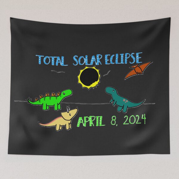 Item preview, Total Solar Eclipse with Dinosaurs Carbondale IL designed and sold by Lydia Conder.