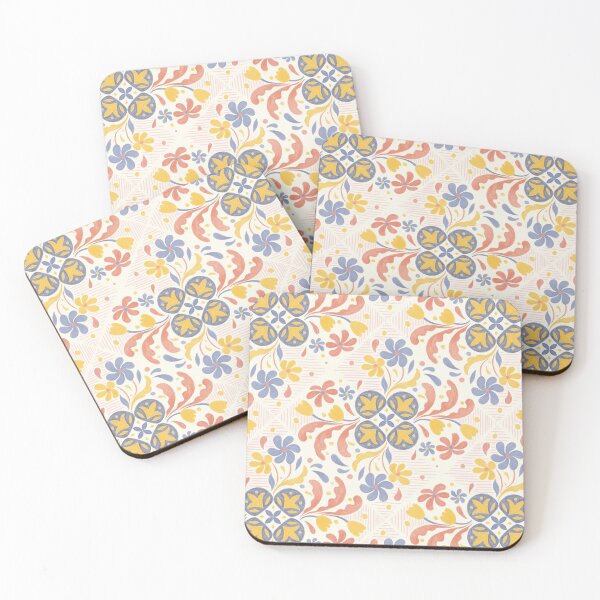 Item preview, Folk art floral pattern designed and sold by lehlehcar.