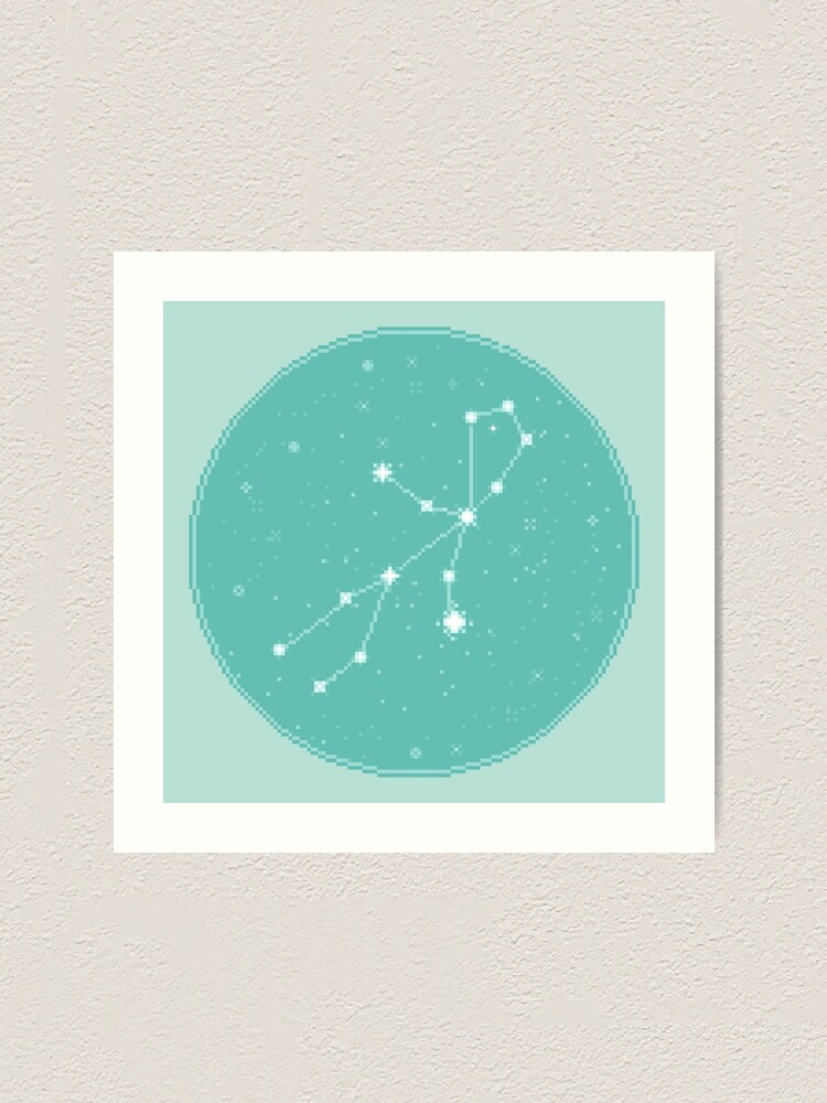 Alternate view of 8bit Constellations: Virgo Art Print