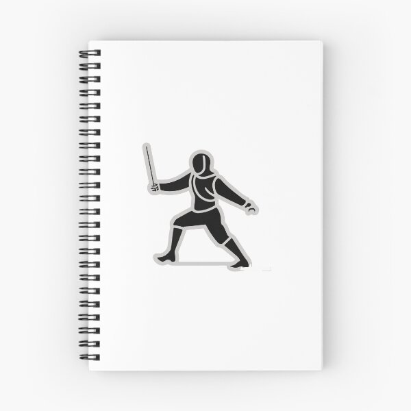 Item preview, Minimalist Fencer En Garde Stance Silhouette designed and sold by NiftyWrx.