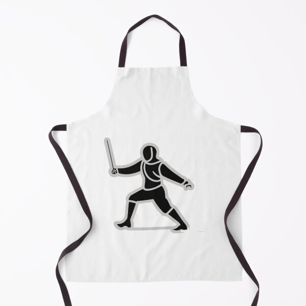 Item preview, Minimalist Fencer En Garde Stance Silhouette designed and sold by NiftyWrx.