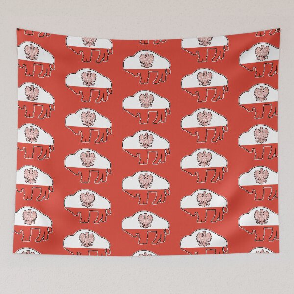 Item preview, Buffalo Polish Flag Silhouette designed and sold by bamatt30.