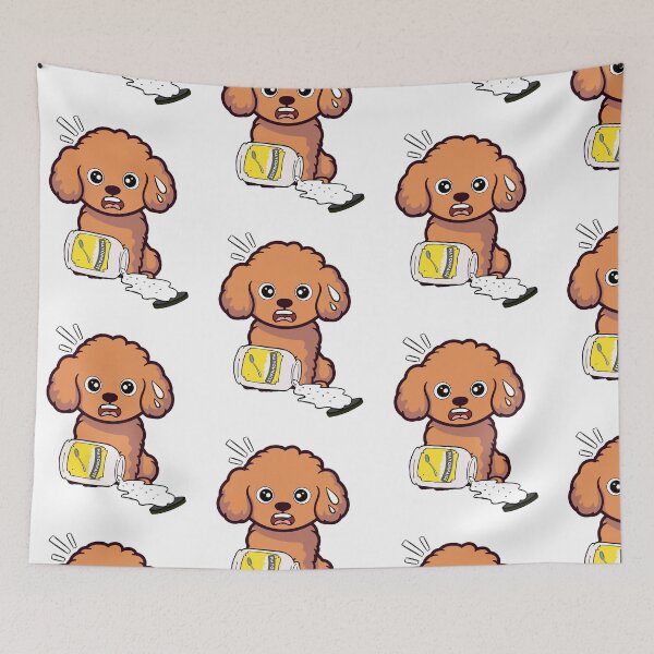 Item preview, Funny Brown Dog Spilled Mayonnaise designed and sold by Pet Station.