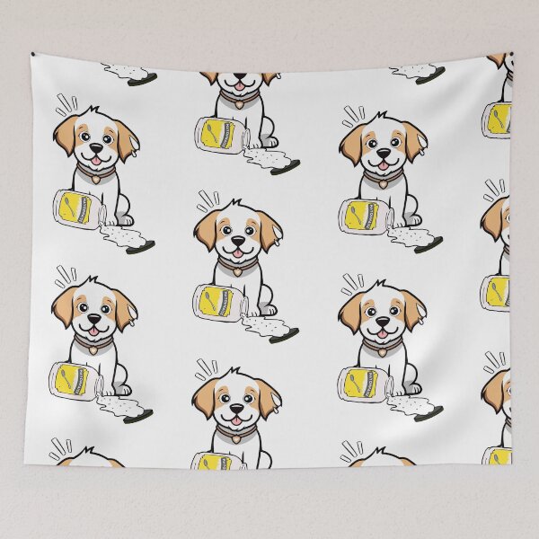 Item preview, Funny Happy Dog Spilled Mayonnaise designed and sold by Pet Station.