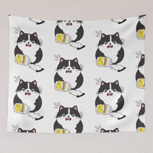 Item preview, Funny Fat cat Spilled Mayonnaise designed and sold by Pet Station.