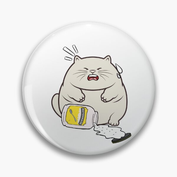 Item preview, Funny Fat cat Spilled Mayonnaise designed and sold by Pet Station.