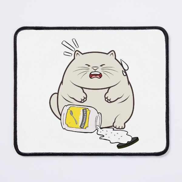Item preview, Funny Fat cat Spilled Mayonnaise designed and sold by Pet Station.