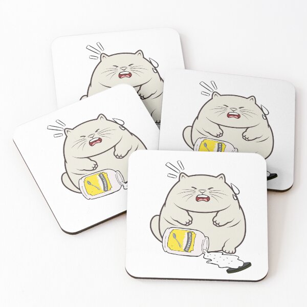 Item preview, Funny Fat cat Spilled Mayonnaise designed and sold by Pet Station.