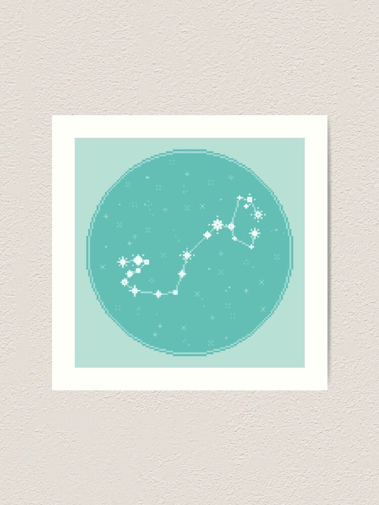 Alternate view of 8Bit Constellations: Scorpio Art Print