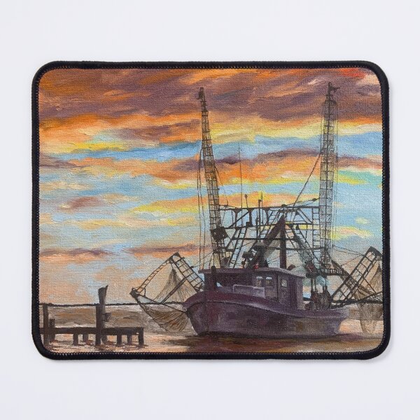 Item preview, Shrimp Boat at Sea designed and sold by artsmart26.