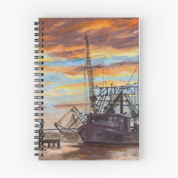 Item preview, Shrimp Boat at Sea designed and sold by artsmart26.