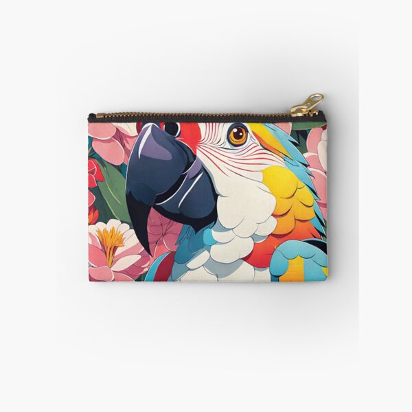 Item preview, Parrot's Garden Melody, colorful macaw designed and sold by SievesWeaves.