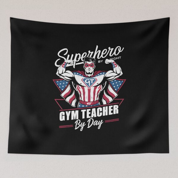 Item preview, Gym Teacher By Day Superhero By Night designed and sold by motivationaltee.