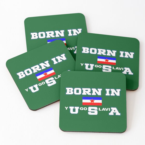 Item preview, Born In Yugoslavia - Yugoslavia Flag Of Serbia designed and sold by CraftNeonArt.
