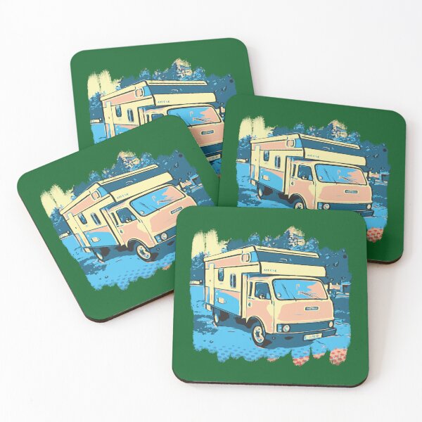 Item preview, Camper In The City, Cartoon Drawing designed and sold by CraftNeonArt.