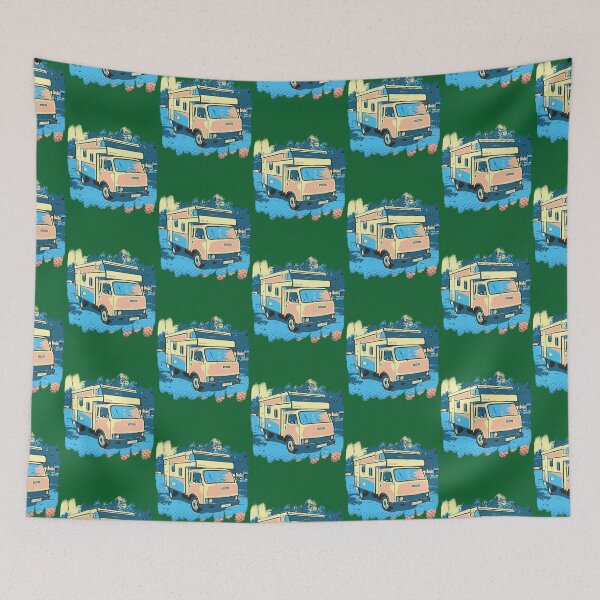 Item preview, Camper In The City, Cartoon Drawing designed and sold by CraftNeonArt.