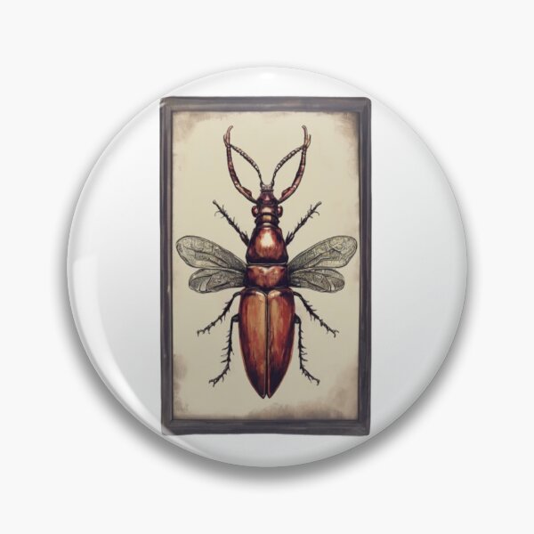 Item preview, Vintage stag beetle Bug design designed and sold by Hanebs.