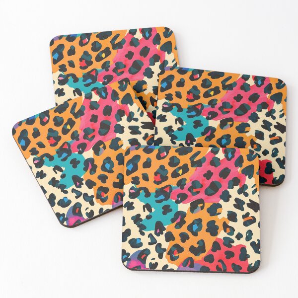 Item preview, Vibrant Multicolored Leopard Print Pattern designed and sold by 33wolvesdesigns.