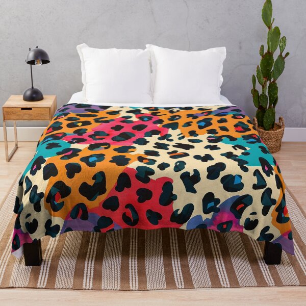 Item preview, Vibrant Multicolored Leopard Print Pattern designed and sold by 33wolvesdesigns.