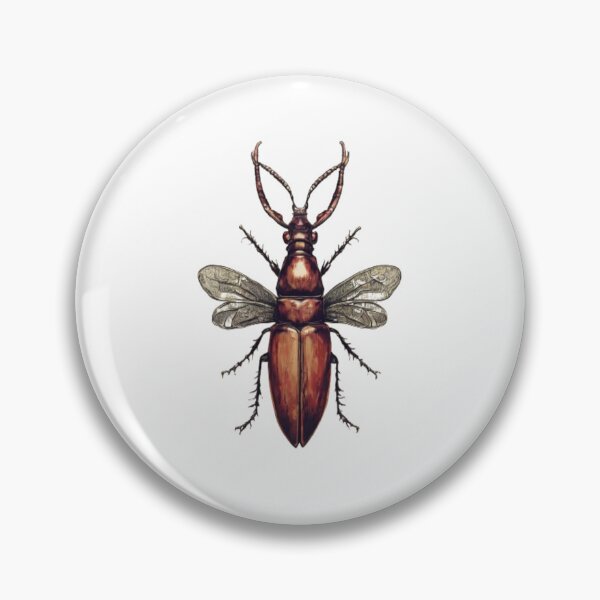 Item preview, Vintage stag beetle Bug design designed and sold by Hanebs.