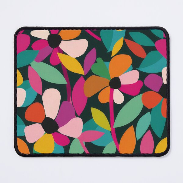 Item preview, Bold colourful abstract floral pattern design designed and sold by PrettyPinkSkies.