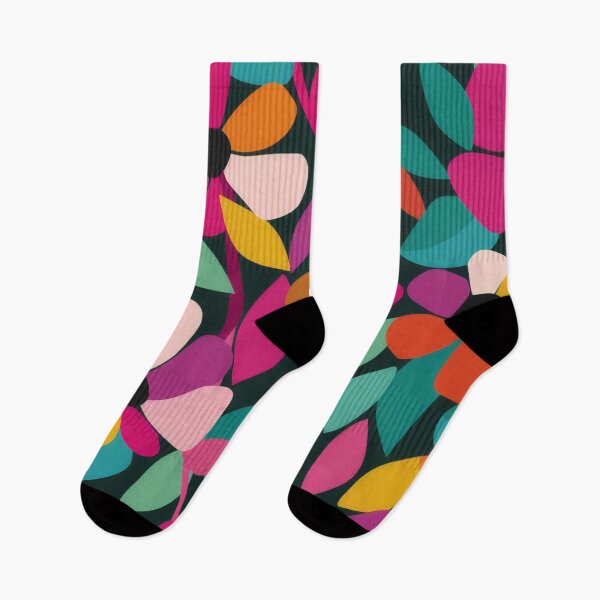 Item preview, Bold colourful abstract floral pattern design designed and sold by PrettyPinkSkies.