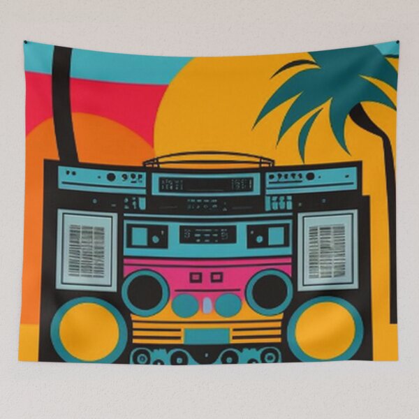 Artikelvorschau, 80er Boombox und California Sun entworfen und verkauft von TheDarkWardrobe.