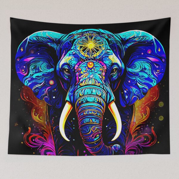Item preview, Psychedelic Pachyderm designed and sold by Raging Woody Designs.