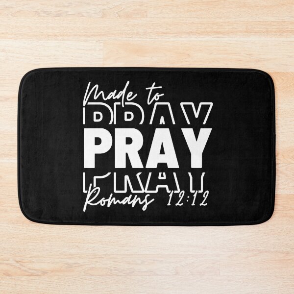 Item preview,  Made to Pray, white design.  designed and sold by MoriaStore.