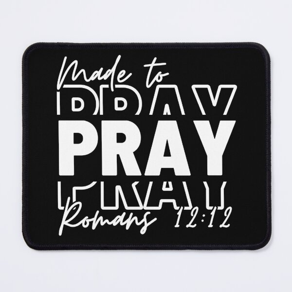 Item preview, Made to Pray, white design. designed and sold by MoriaStore.