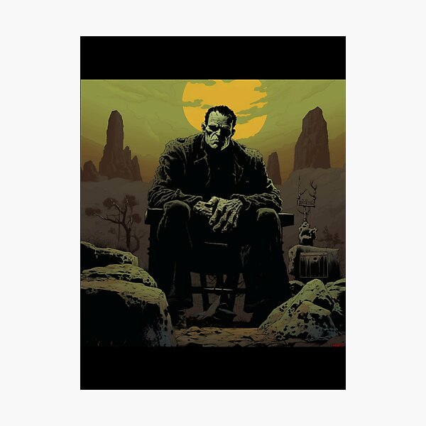 Item preview, Frankenstein in the Style of Mike Mignola A Unique Artistic Interpretation  designed and sold by truongyenphuong.