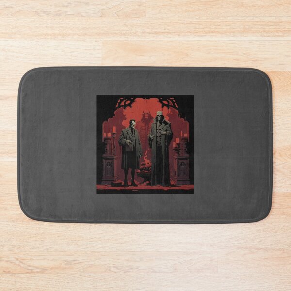 Item preview, Frankenstein and Dracula in the Style of Mike Mignola A Unique Artistic Interpretation T-S designed and sold by truongyenphuong.