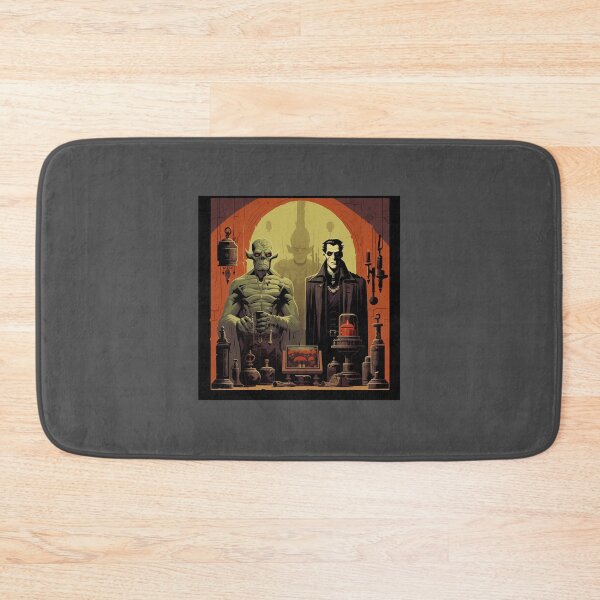 Item preview, Frankenstein and Dracula in the Style of Mike Mignola A Unique Artistic Interpretation T-S designed and sold by truongyenphuong.