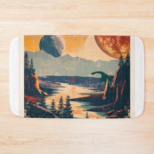Item preview, Sci-Fi Planet Vintage Poster designed and sold by vinposterized.