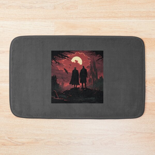 Item preview, Frankenstein and Dracula in the Style of Mike Mignola A Unique Artistic Interpretation T-S designed and sold by truongyenphuong.