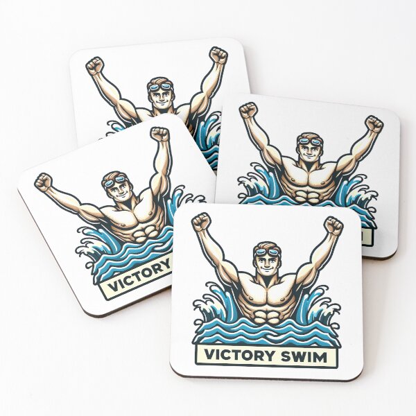 Item preview, Victory Swim designed and sold by Funny Vintage Stickers And T-Shirts.