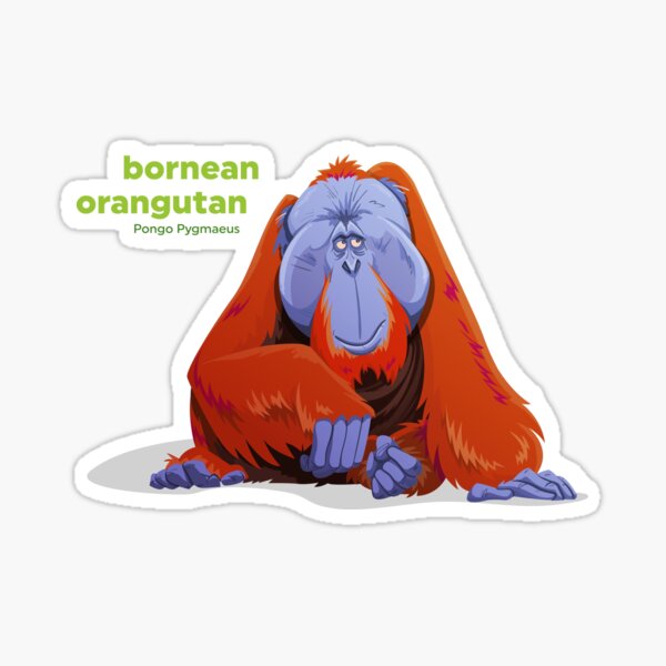 Item preview, Bornean Orangutan (Pongo Pygmaeus) designed and sold by EstudioToona.