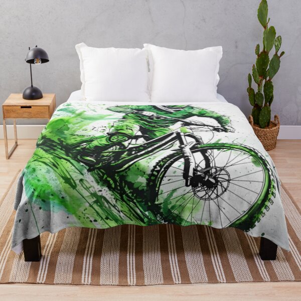 Item preview, A stunning ink drawing of a fearless mountain biker designed and sold by JOTAMIKE.