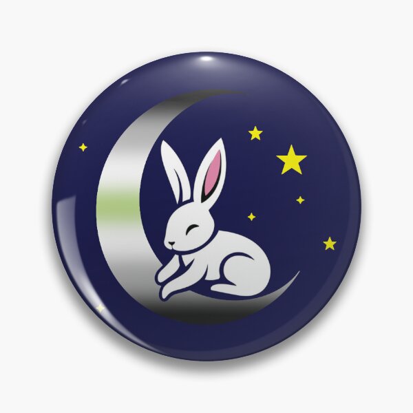 Item preview, Cute Bunny Rabbit on an Agender Pride Flag Moon, Discreet Agender Pride Design designed and sold by Travelslightly.