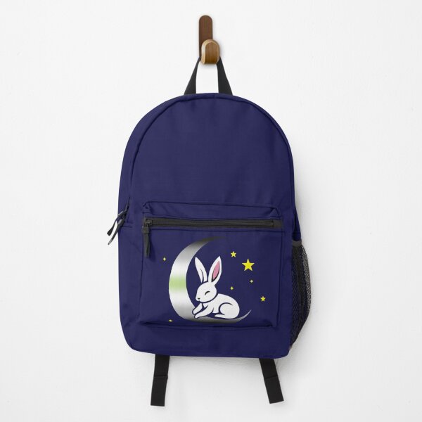 Item preview, Cute Bunny Rabbit on an Agender Pride Flag Moon, Discreet Agender Pride Design designed and sold by Travelslightly.