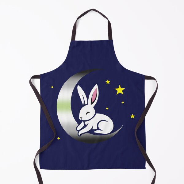 Item preview, Cute Bunny Rabbit on an Agender Pride Flag Moon, Discreet Agender Pride Design designed and sold by Travelslightly.