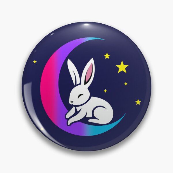 Item preview, Cute Bunny Rabbit on an Androgynous Pride Flag Moon, Discreet Androgynous Pride Design designed and sold by Travelslightly.