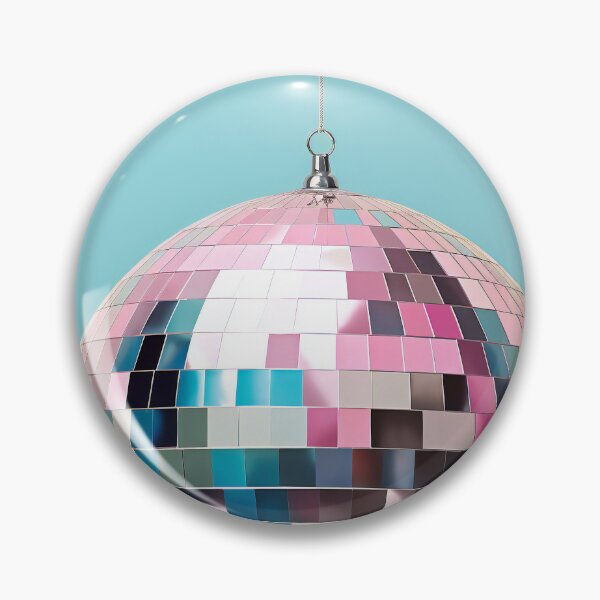 Item preview, Pink Disco Ball, Trendy Wall Art designed and sold by vintagevivian.