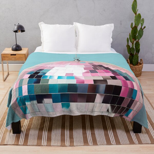 Item preview, Pink Disco Ball, Trendy Wall Art designed and sold by vintagevivian.