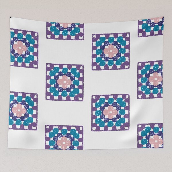 Item preview, crochet granny square designed and sold by mangosapne.