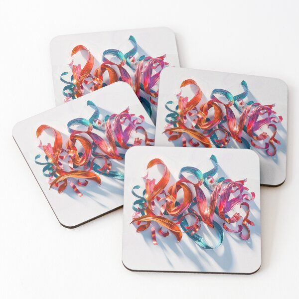 Item preview, "Love" in vibrant colors, designed and sold by JOTAMIKE.