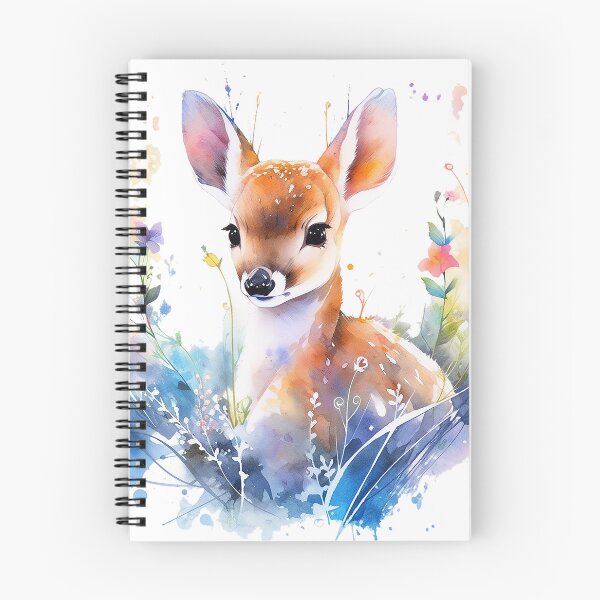 Item preview, deer watercolour designed and sold by maniabx.